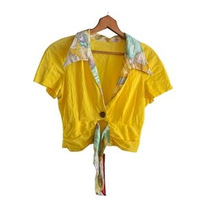 Vintage Cropped Blouse